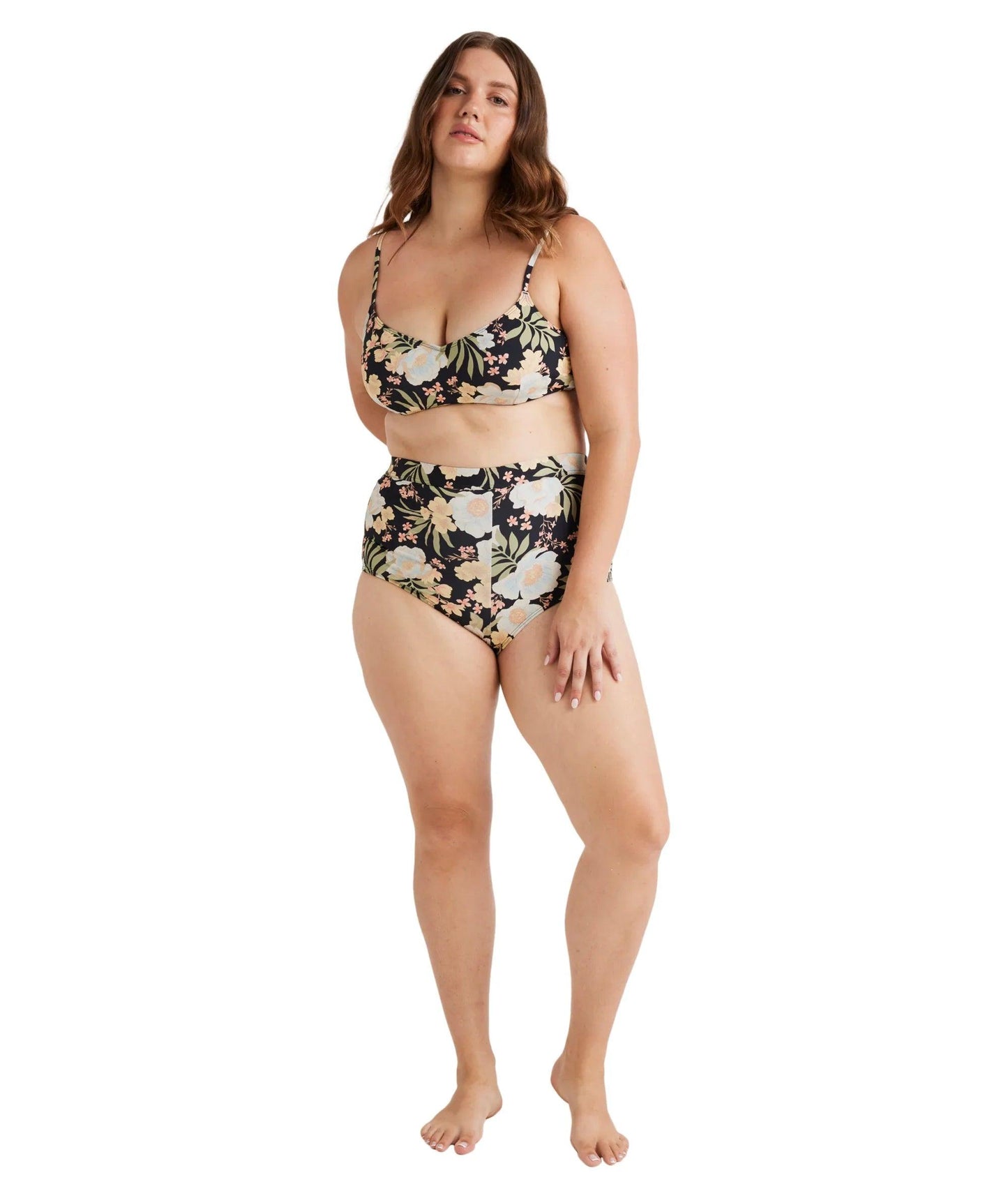 Billabong Lost Cove Lila Dd Bralette - Black Pebble - Guys & Girls Surf n Street