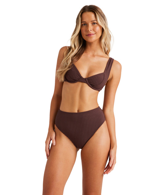 Billabong Terry Rib Hi Maui Pant - Choc Cherry