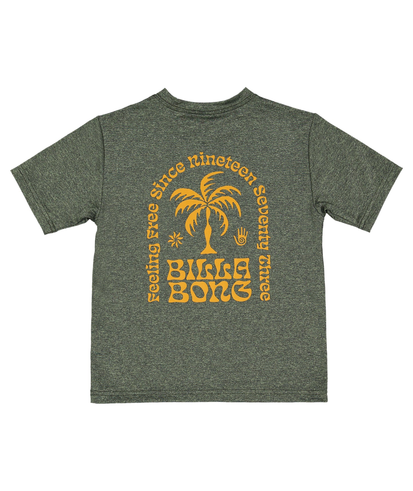 Billabong Groms Big Wave Shazza Lf Ss Rash Vest - Military Heather