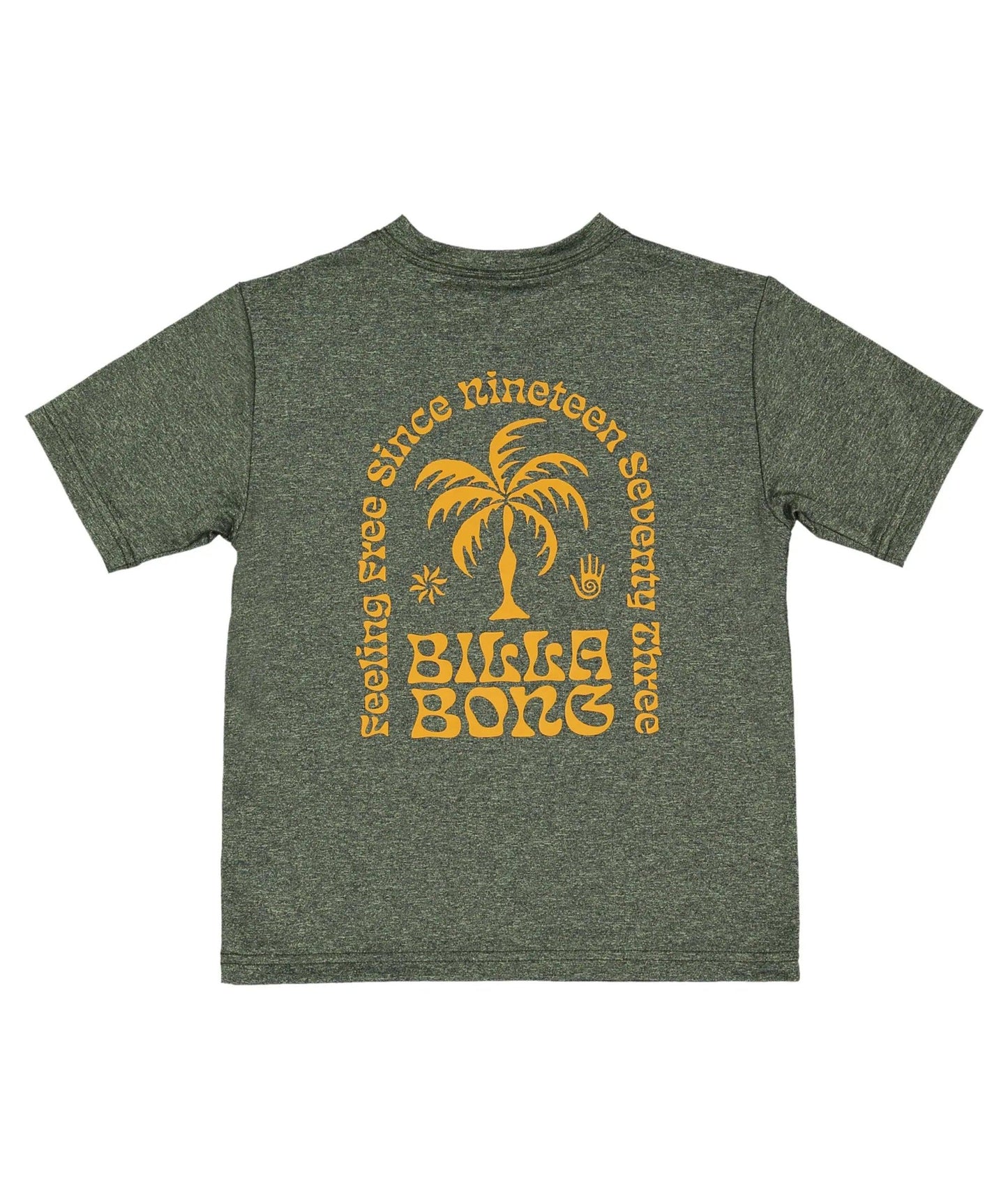 Billabong Groms Big Wave Shazza Lf Ss Rash Vest - Military Heather - Guys & Girls Surf n Street