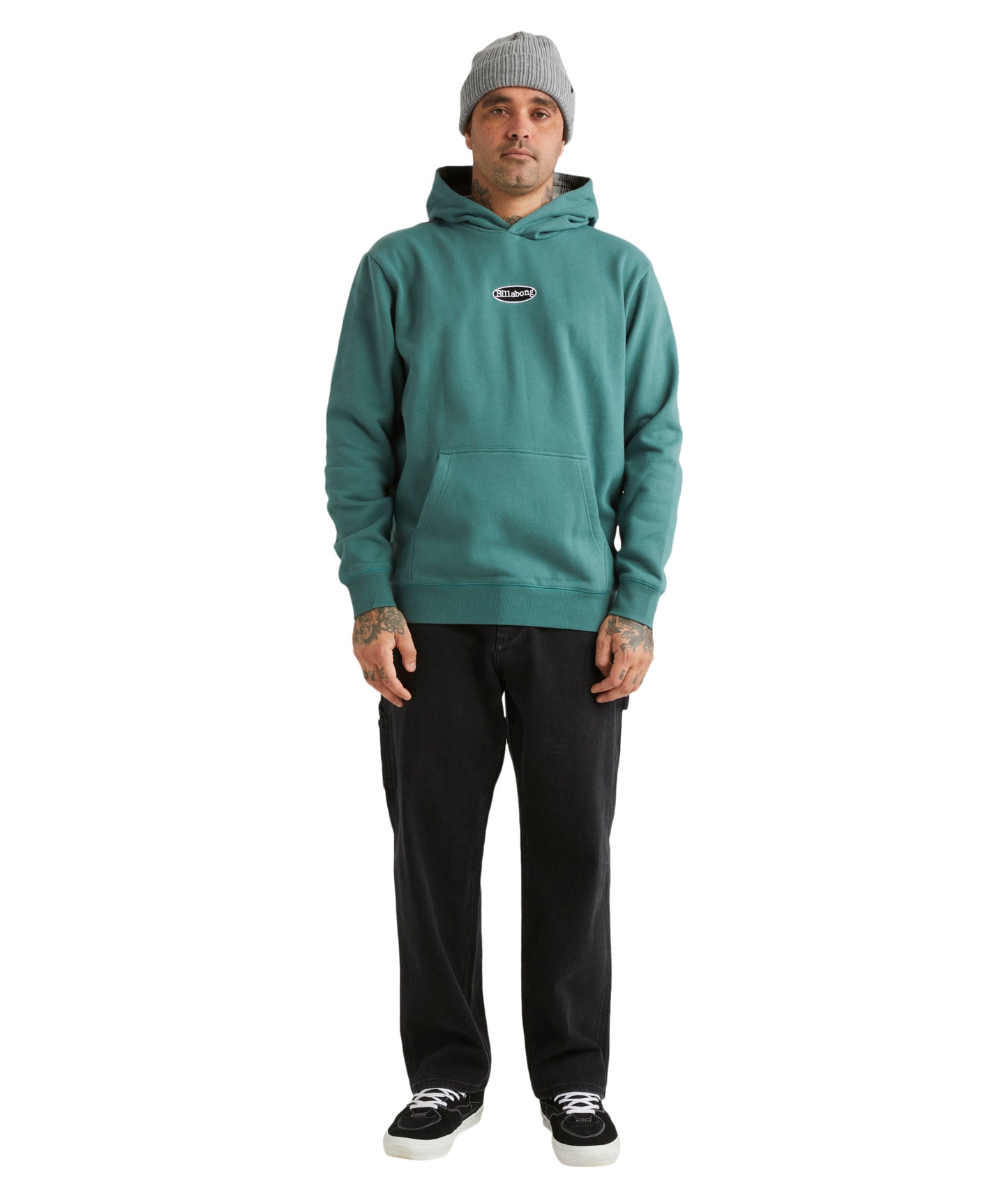 Billabong Mogul Pop Hood - Marine Green
