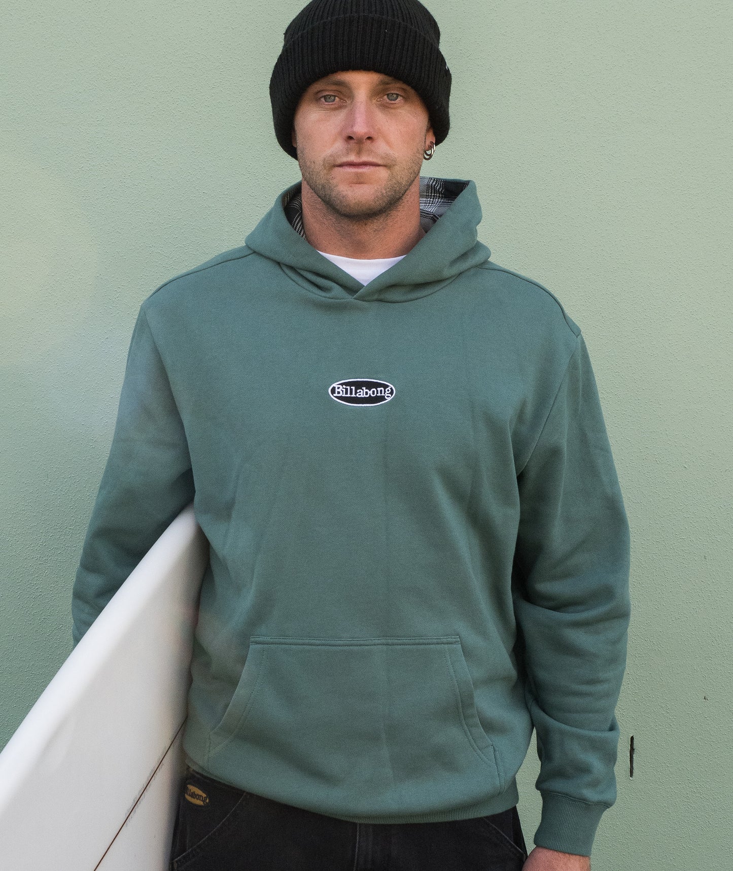 Billabong Mogul Pop Hood - Marine Green