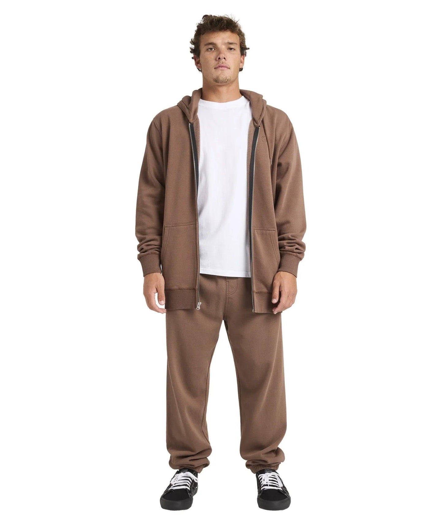 Billabong Premium Wave Wash Zip Up Hoodie - Mocha - Guys & Girls Surf n Street