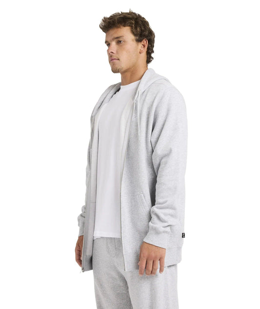 Billabong Premium Wave Wash Zip Up Hoodie - Light Grey Heather - Guys & Girls Surf n Street