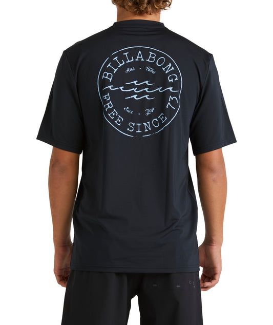 Billabong Big Wave Daz LF SS Rash Vest - Black