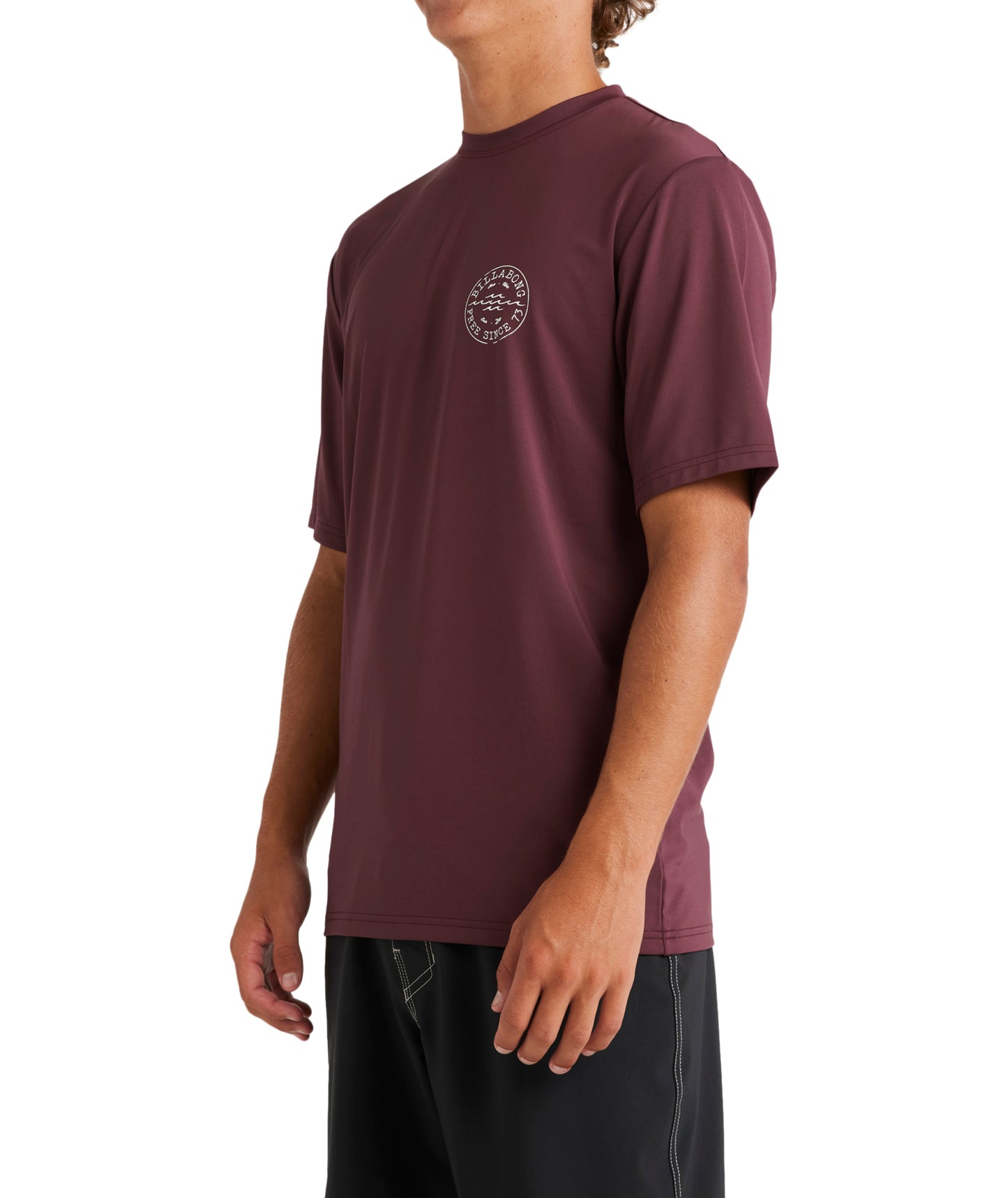 Billabong Big Wave Daz Lf Ss Rash Vest - Port