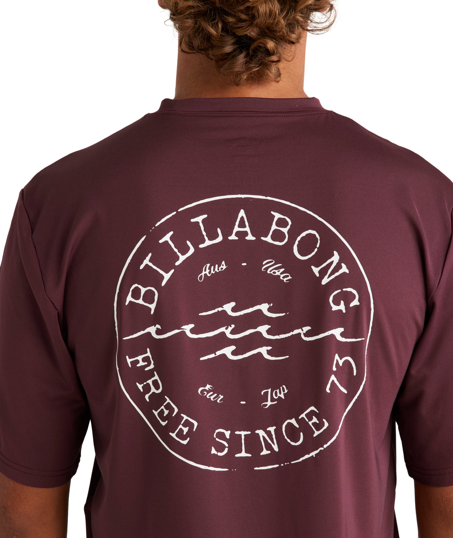 Billabong Big Wave Daz Lf Ss Rash Vest - Port