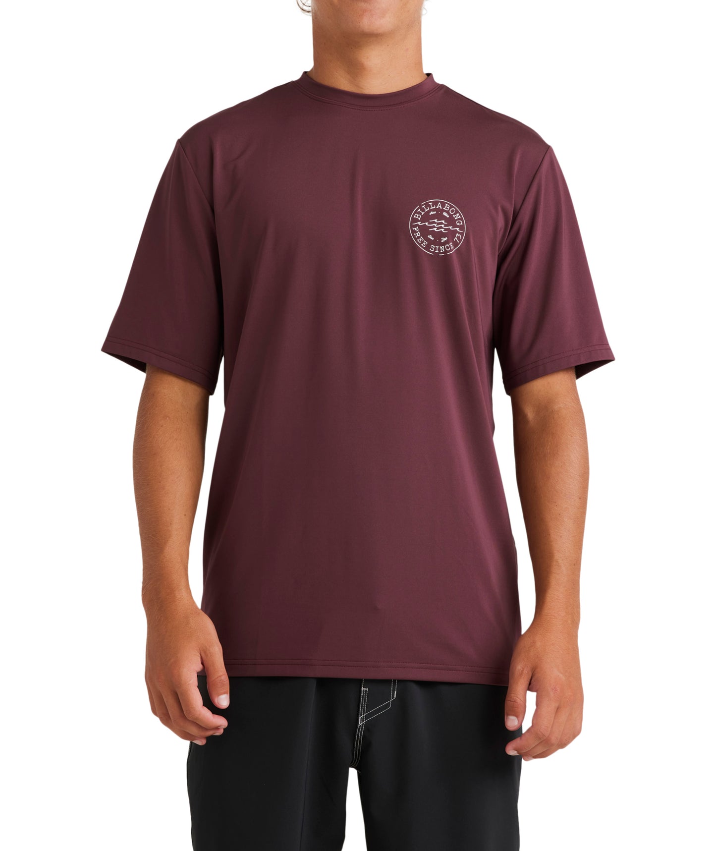 Billabong Big Wave Daz Lf Ss Rash Vest - Port