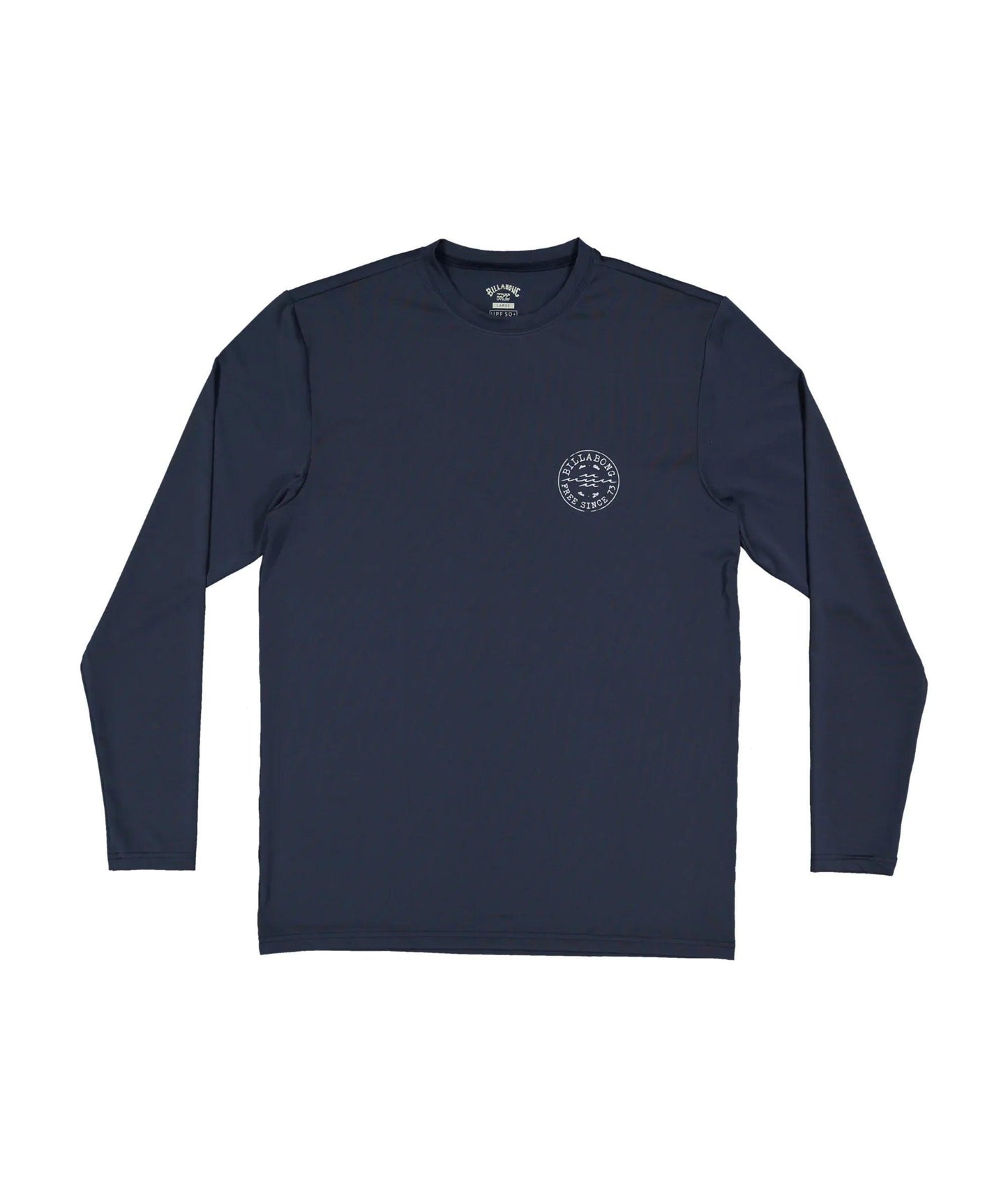Billabong Big Wave Daz Lf Ls Rash Vest - Dusty Navy - Guys & Girls Surf n Street