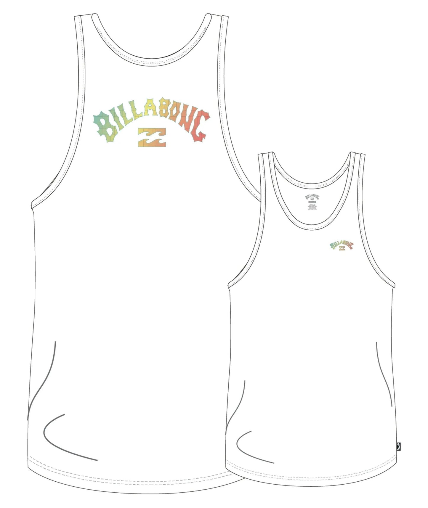 Billabong Arch Fill Tank - White - Guys & Girls Surf n Street