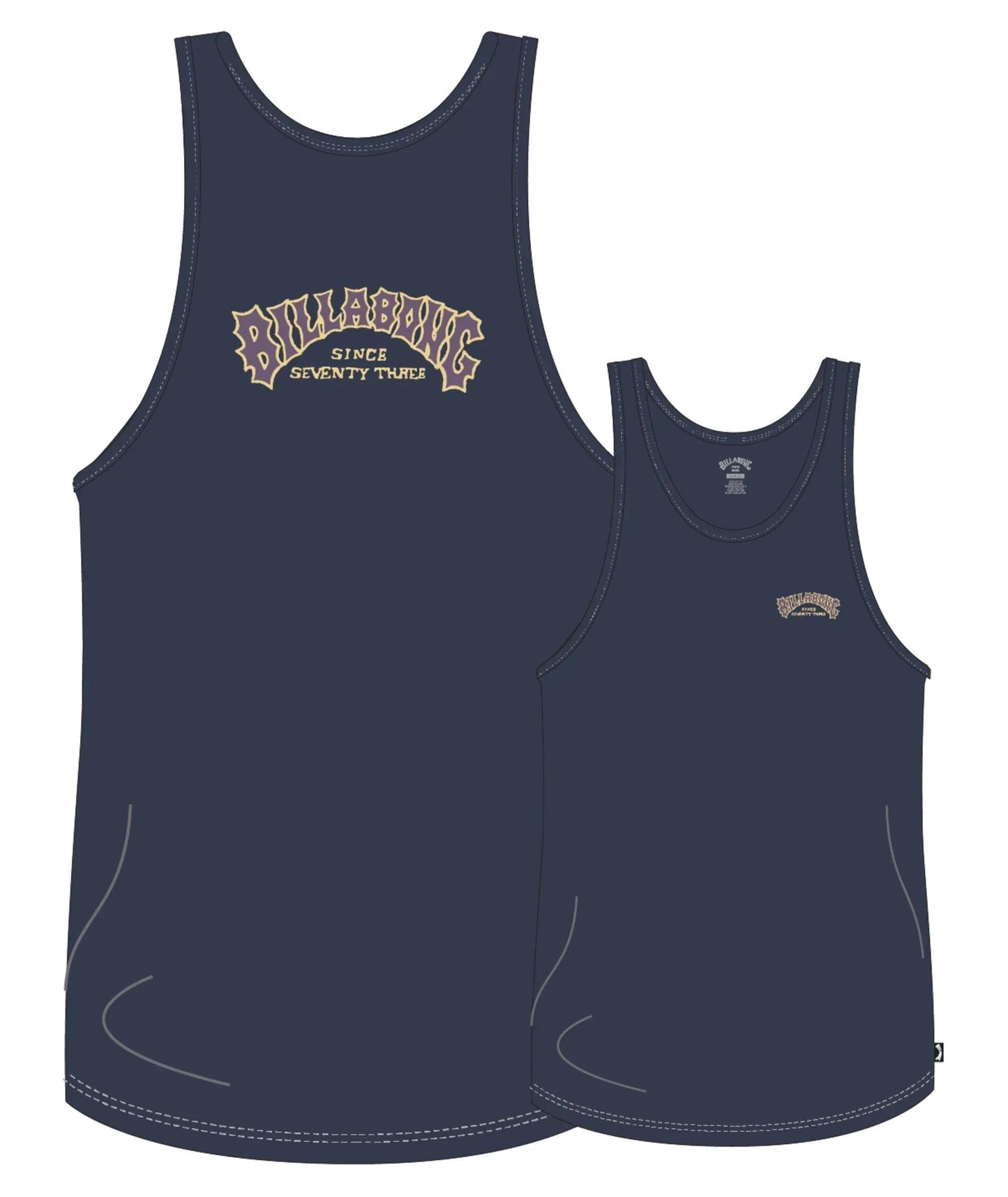Billabong Arch Tank - Dusty Navy - Guys & Girls Surf n Street