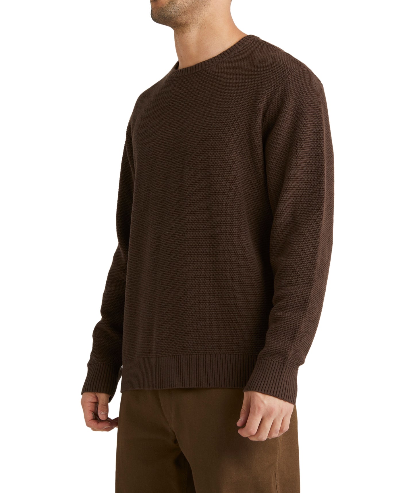 RVCA Duke Crew Knit - Chocolate