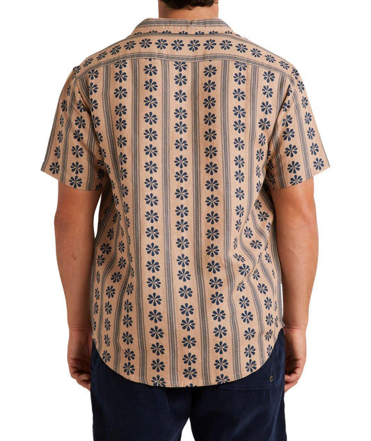 RVCA Daisied Short Sleeve Shirt - Warm Taupe - Guys & Girls Surf n Street