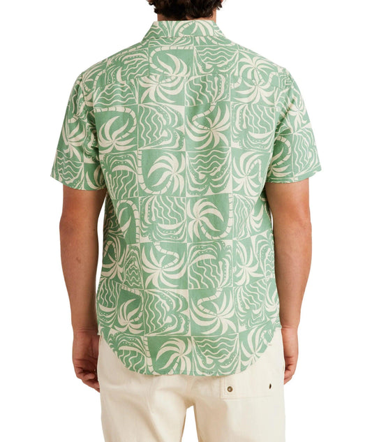 RVCA Exotica Short Sleeve Shirt - Granite Green - Guys & Girls Surf n Street