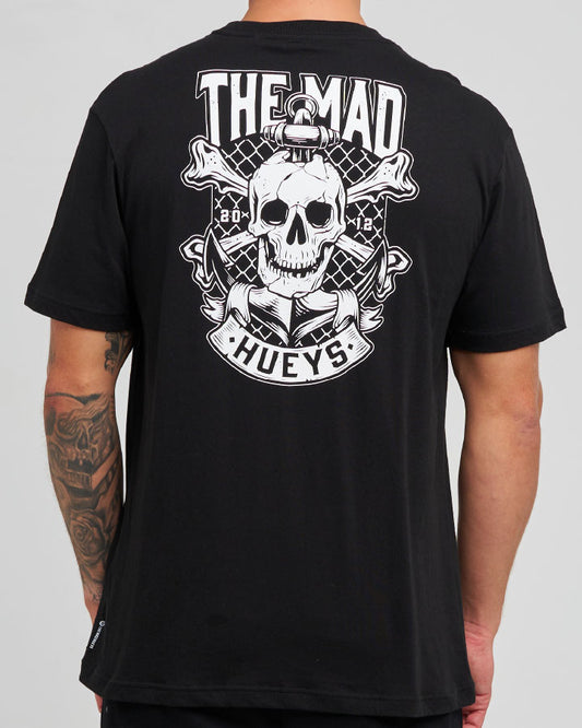 The Mad Hueys Anchor Skull SS Tee - Black