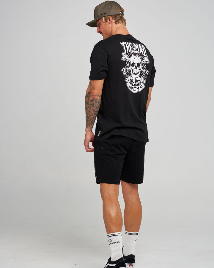 The Mad Hueys Anchor Skull SS Tee - Black