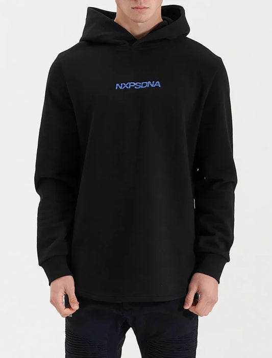 Nena And Pasadena Anchorage Hooded Dual Curved Sweater - Jet Black - Guys & Girls Surf n Street