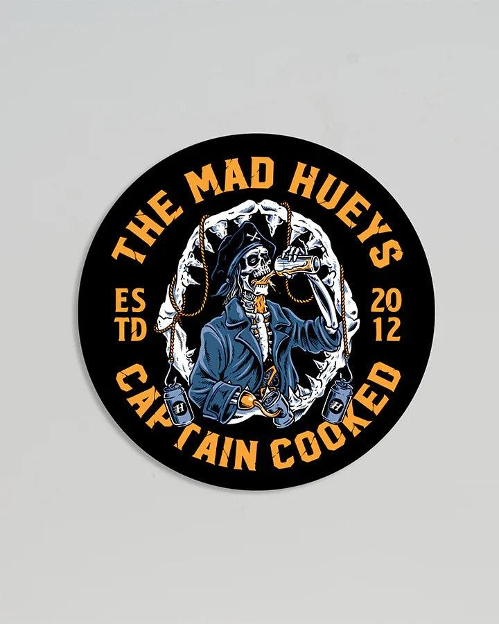 The Mad Hueys Captain Cooked Jaws Sticker - Guys & Girls Surf n Street