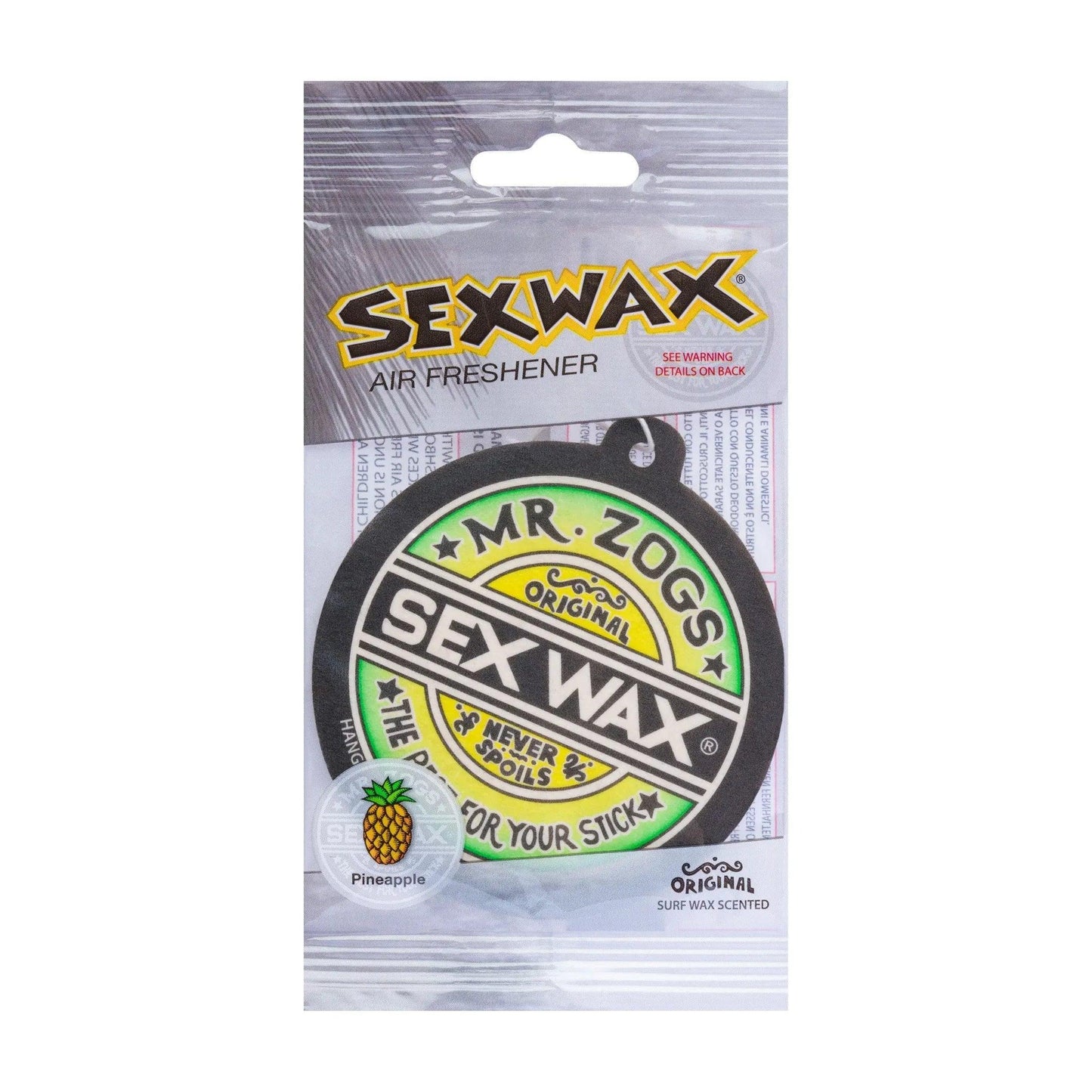 Sexwax Air Freshener - Pineapple - Guys & Girls Surf n Street
