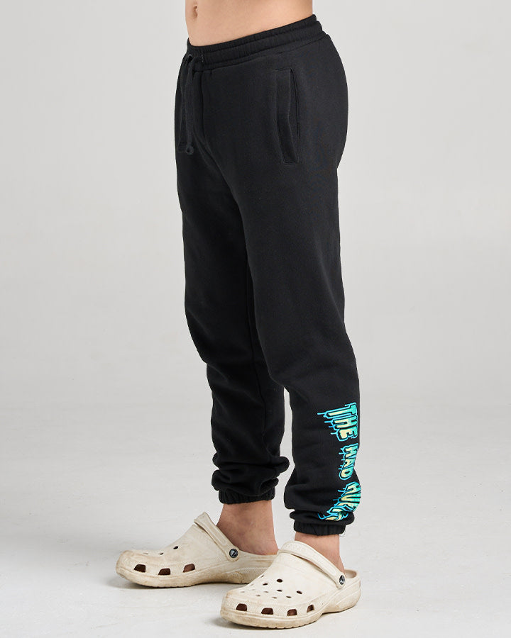 The Mad Hueys Codzilla Returns Youth Trackpant Black - Black
