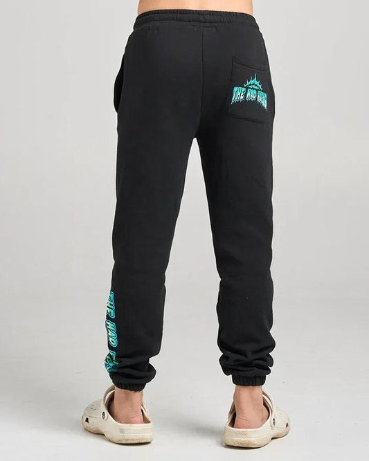 The Mad Hueys Codzilla Returns Youth Trackpant Black - Black - Guys & Girls Surf n Street