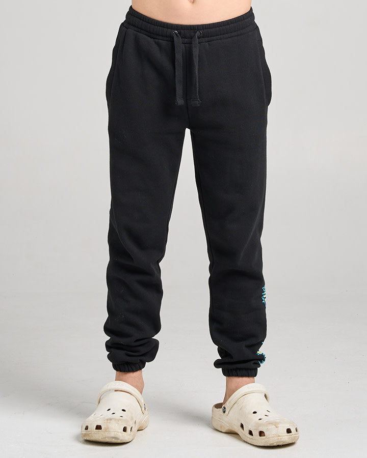 The Mad Hueys Codzilla Returns Youth Trackpant Black - Black