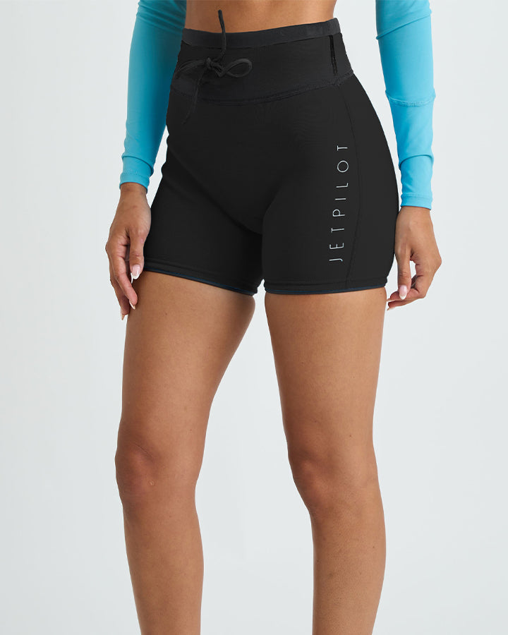 Jetpilot Corp 5" High Waisted Neoprene Wetsuit Short - Black