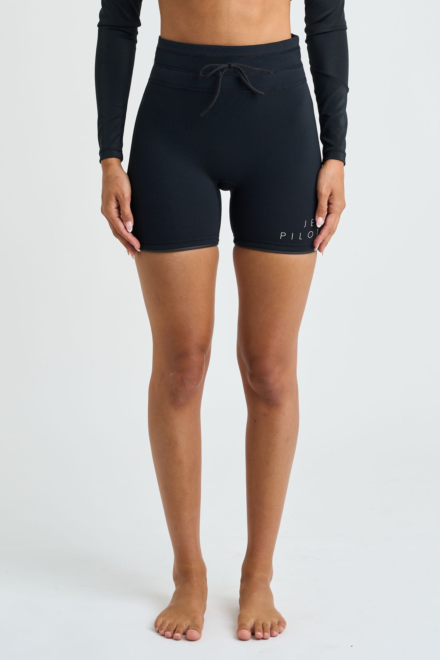 Jetpilot Corp 7" High Waisted Neoprene Wetsuit Short - Black