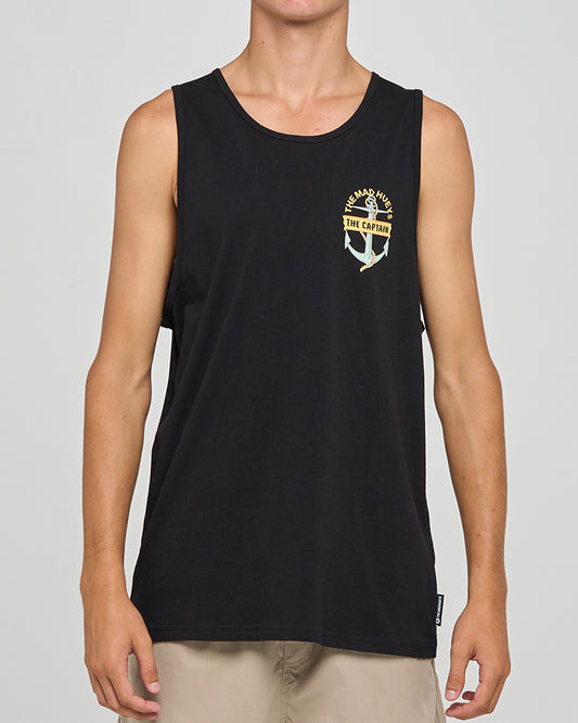 The Mad Hueys Croc Captain Tank - Black