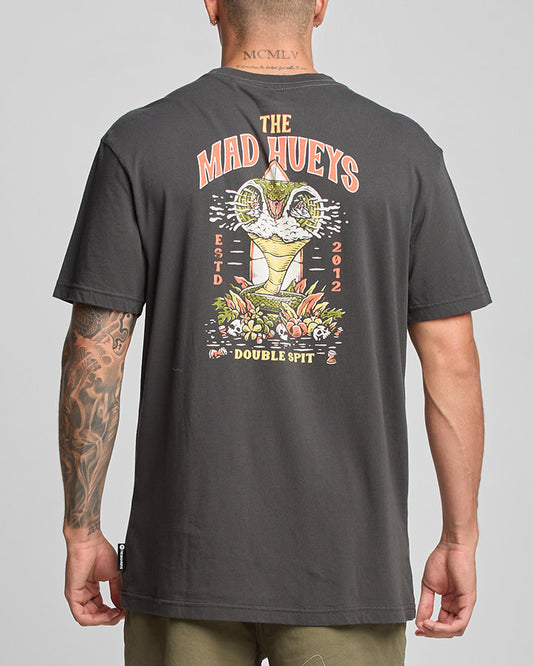 The Mad Hueys Double Spit Tee - Vintage Black