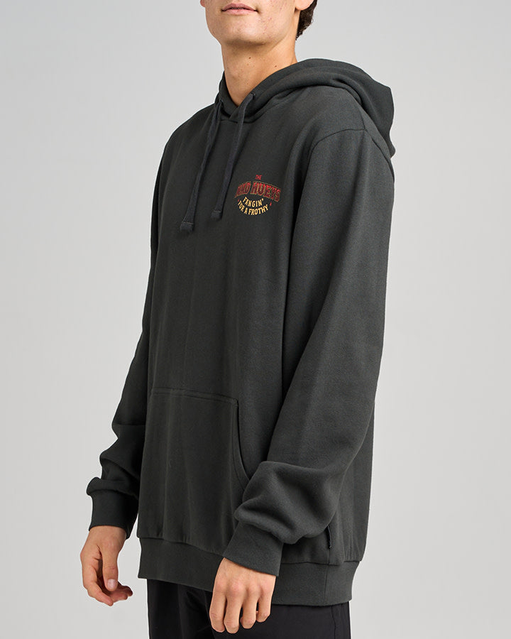 The Mad Hueys Fangin Hooded Pullover Vintage Black - Vintage Black