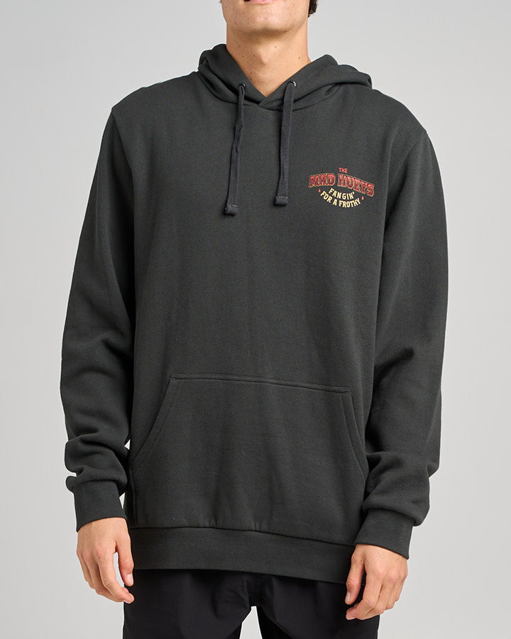The Mad Hueys Fangin Hooded Pullover Vintage Black - Vintage Black