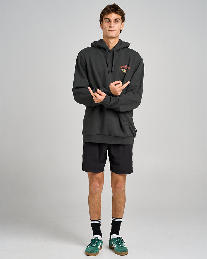 The Mad Hueys Fangin Hooded Pullover Vintage Black - Vintage Black