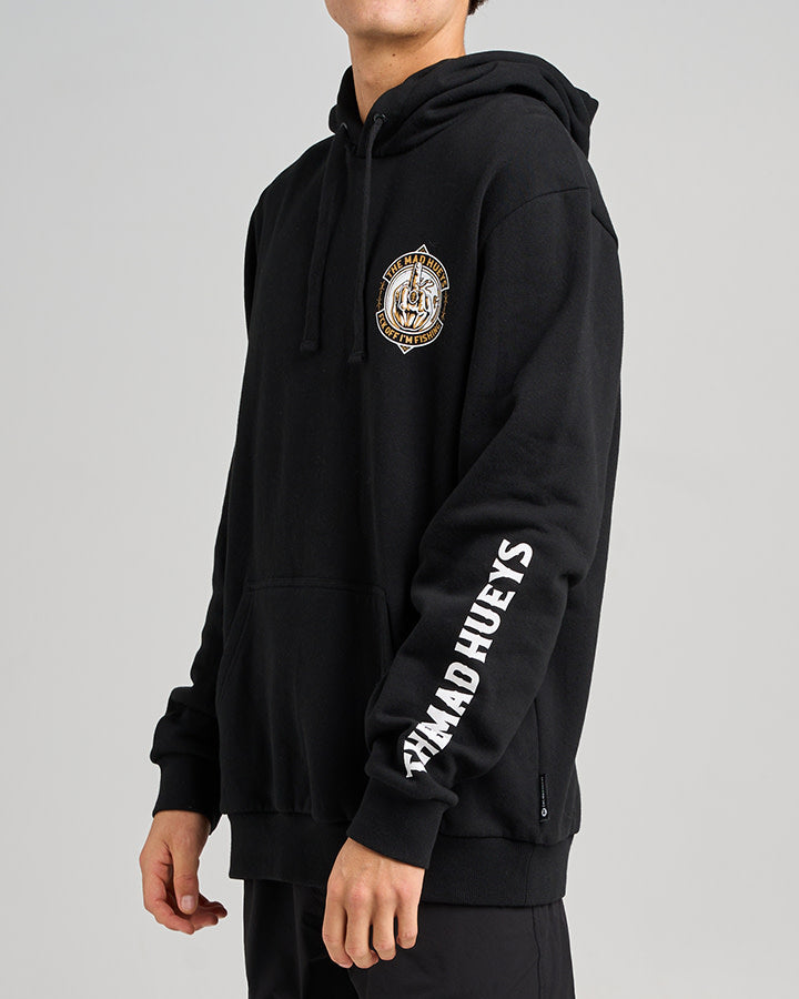 The Mad Hueys Fk Off Fish On Hooded Pullover - Black