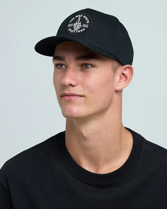 The Mad Hueys Fkrs Ahoy Twill Snapback - Black - Guys & Girls Surf n Street