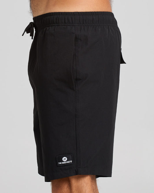 The Mad Hueys Freestyle 18" Swim Volley Short - Black