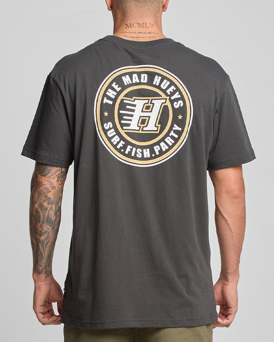 The Mad Hueys H Series Tee - Vintage Black