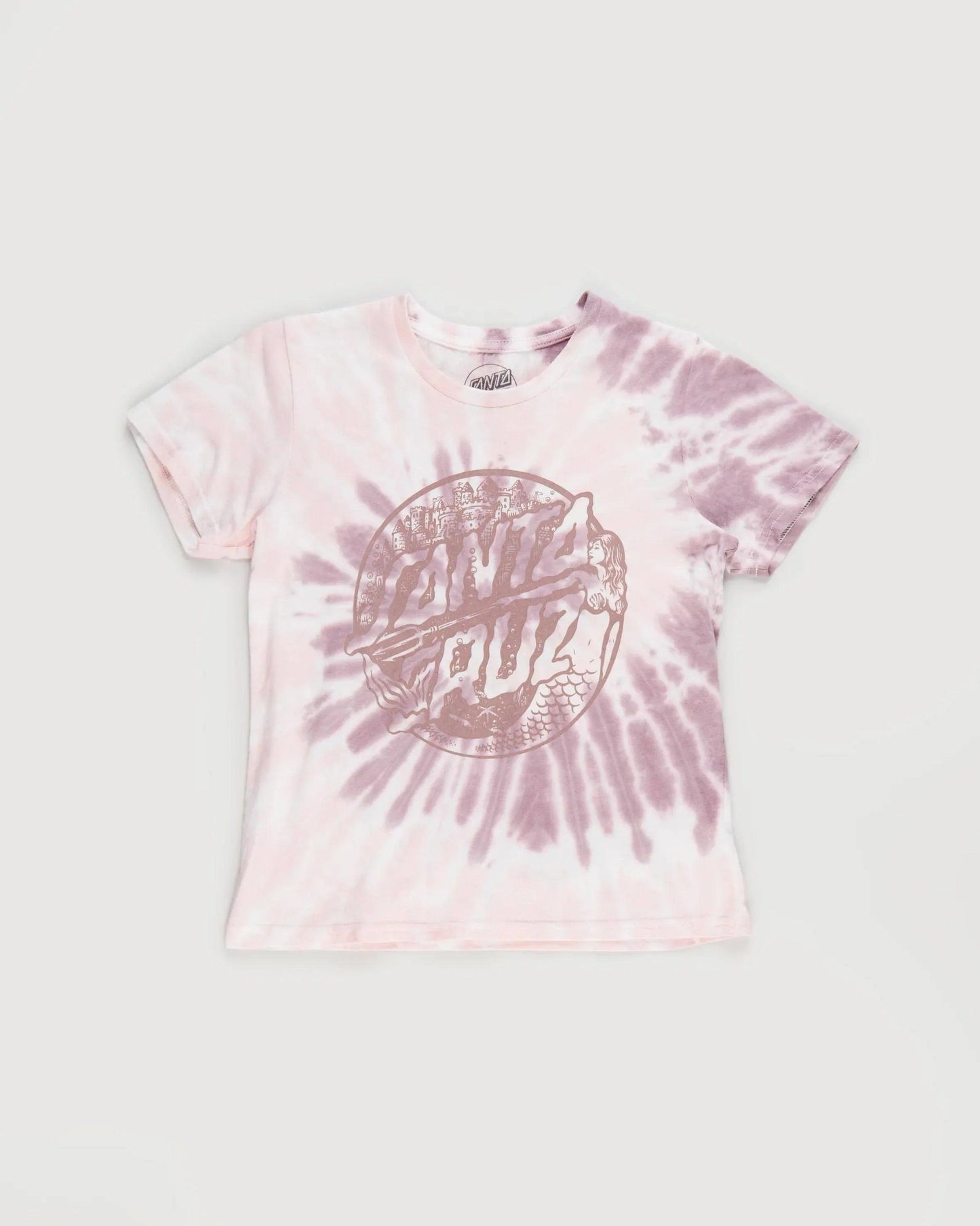 Santa Cruz Girls Mermaid Dot Tee - Mocha Swirl - Guys & Girls Surf n Street