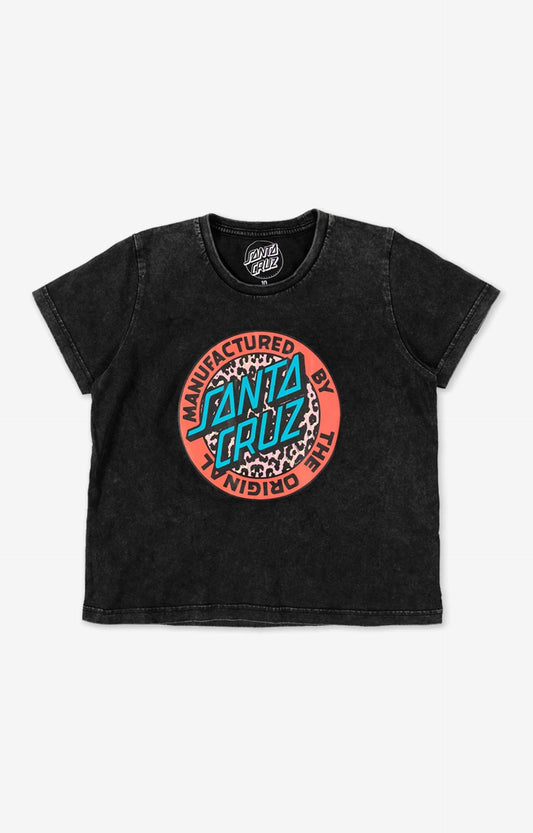Santa Cruz Girls Primal MFG Dot Tee - Acid Black - Guys & Girls Surf n Street