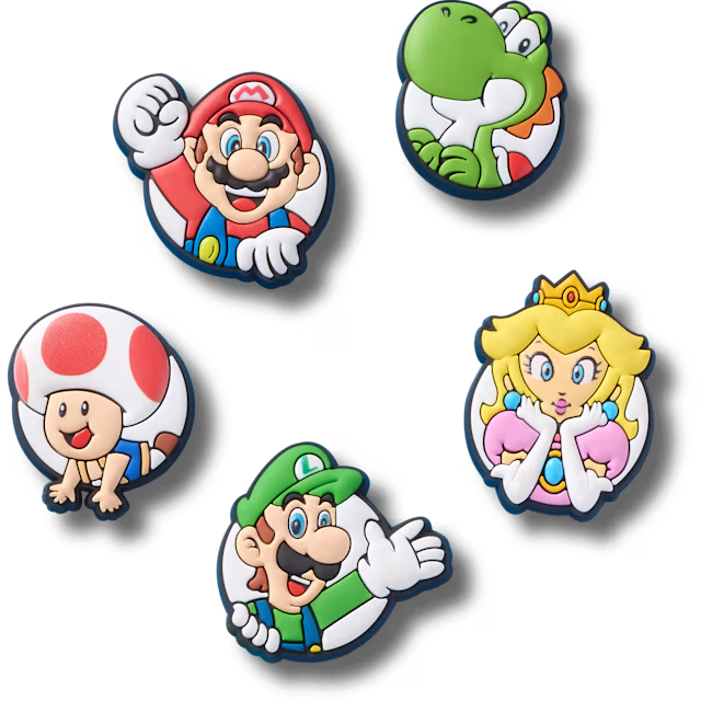 Crocs Jibbitz Charms 5 Pack - Super Mario Core
