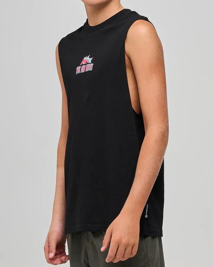 The Mad Hueys King Cod Codzilla Youth Muscle - Black - Guys & Girls Surf n Street