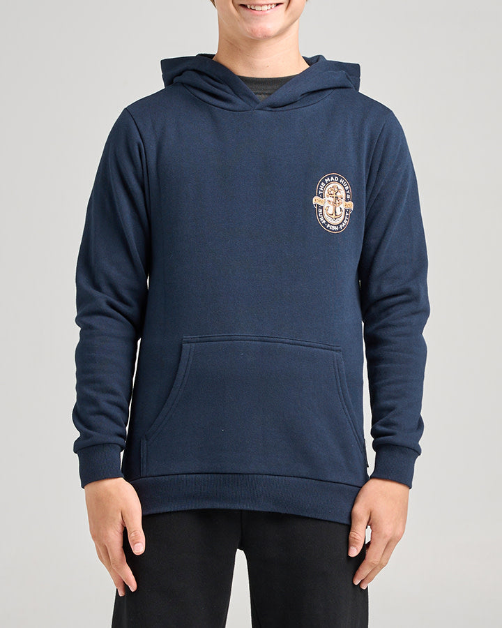 The Mad Hueys Living Anchor Youth Pullover Navy - Navy