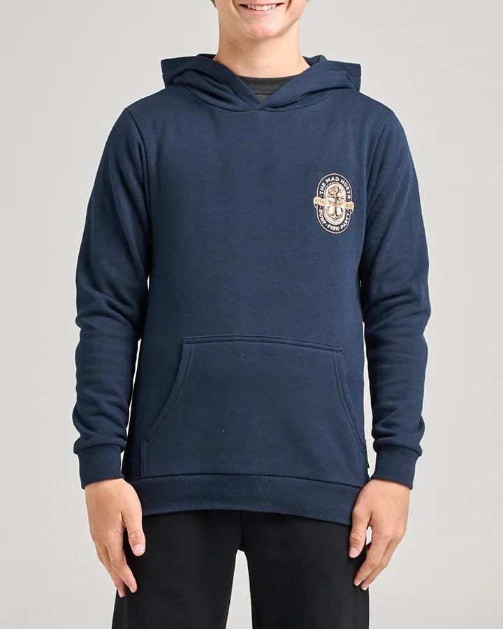 The Mad Hueys Living Anchor Youth Pullover Navy - Navy - Guys & Girls Surf n Street