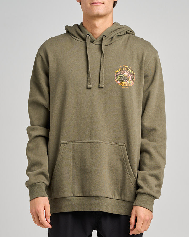 The Mad Hueys Lovin Every Minute Hooded Pullover - Olive