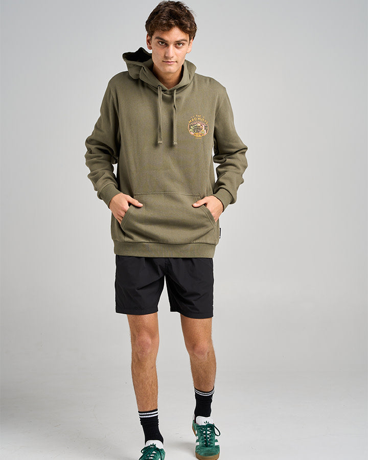 The Mad Hueys Lovin Every Minute Hooded Pullover - Olive