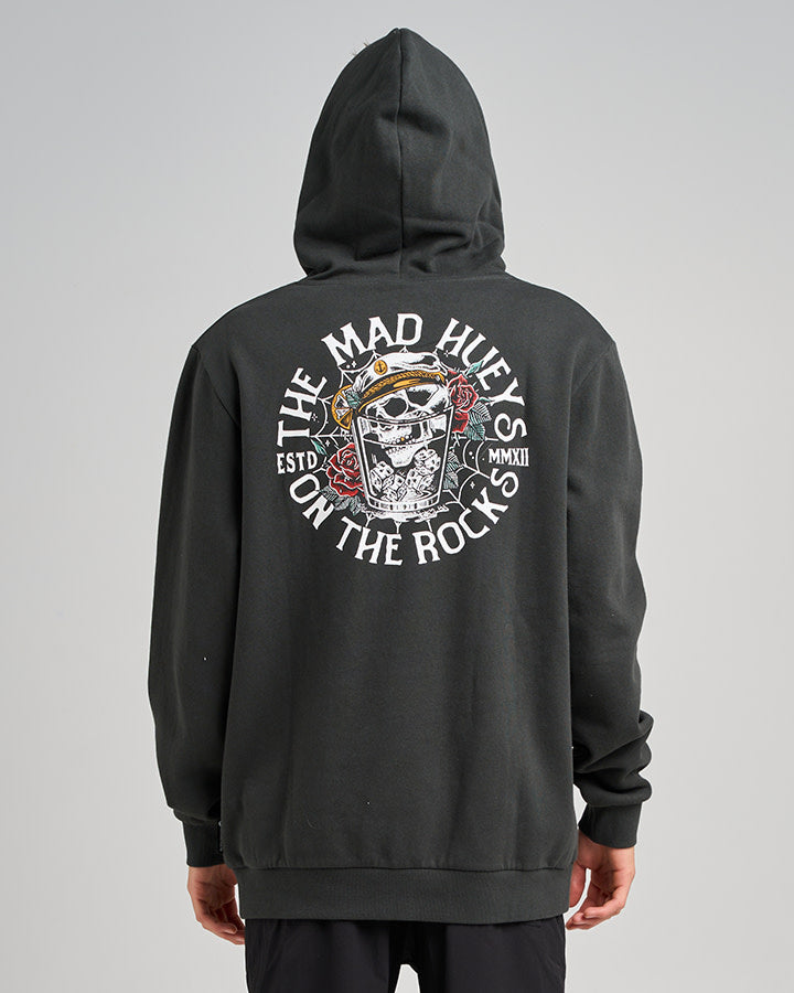 The Mad Hueys On The Rocks Hooded Pullover Vintage Black - Vintage Black