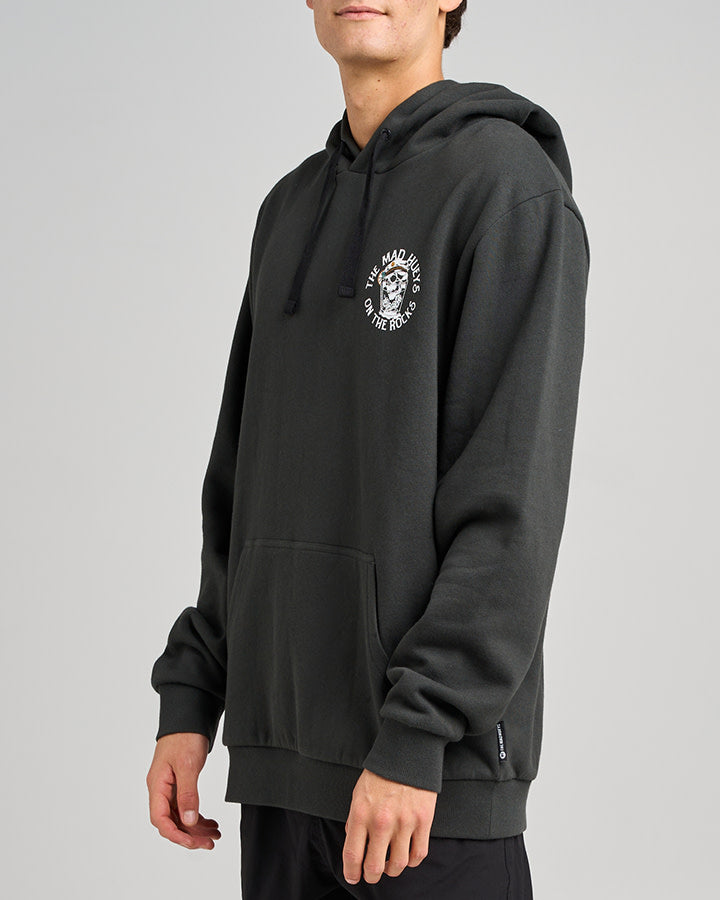 The Mad Hueys On The Rocks Hooded Pullover Vintage Black - Vintage Black