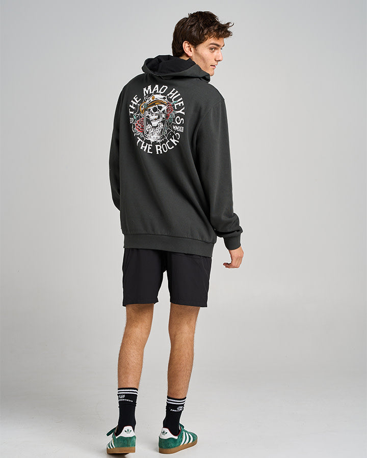 The Mad Hueys On The Rocks Hooded Pullover Vintage Black - Vintage Black