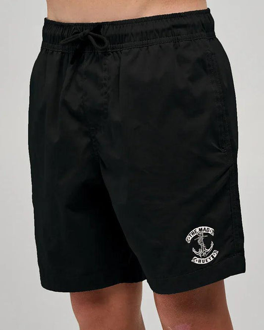 The Mad Hueys Skull Anchor Youth 15" Volley - Black - Guys & Girls Surf n Street