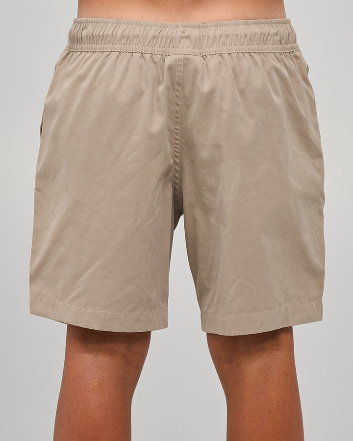 The Mad Hueys Skull Anchor Youth 15" Volley - Taupe